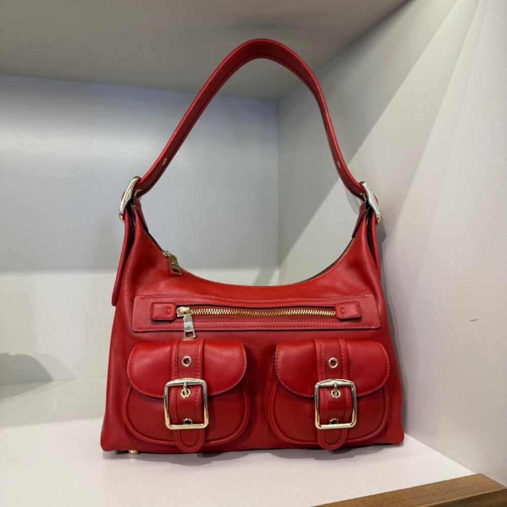 New‼️Coach Allison Zip Top Shoulder Bag CFO81 Poppy